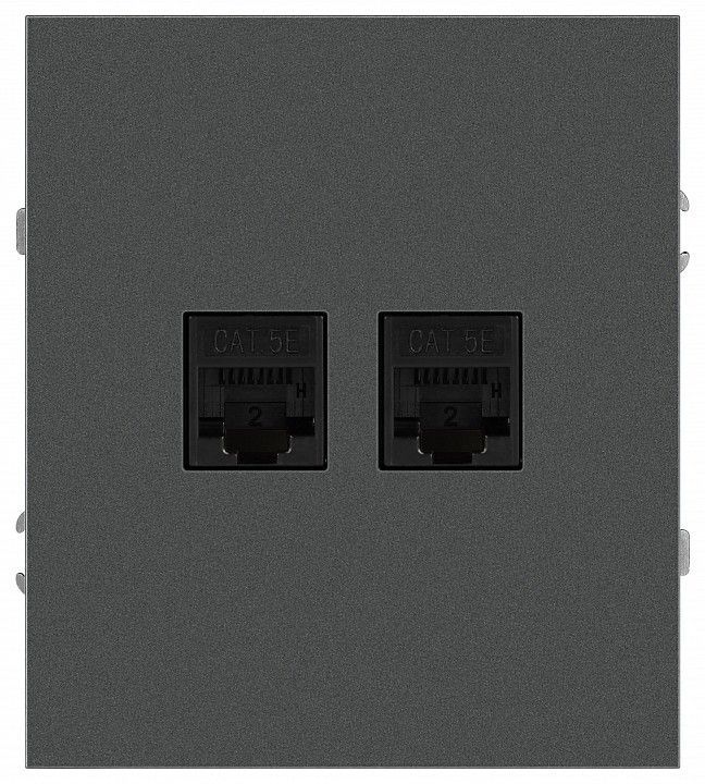 Розетка двойная Ethernet RJ-45 без рамки Эра Arktik Б0070489