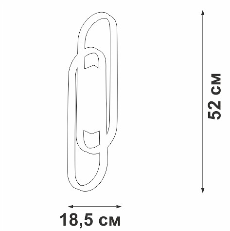 Накладной светильник Vitaluce V3042 V3042-0/2A