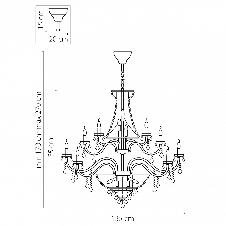 Подвесная люстра Lightstar Classic 700511