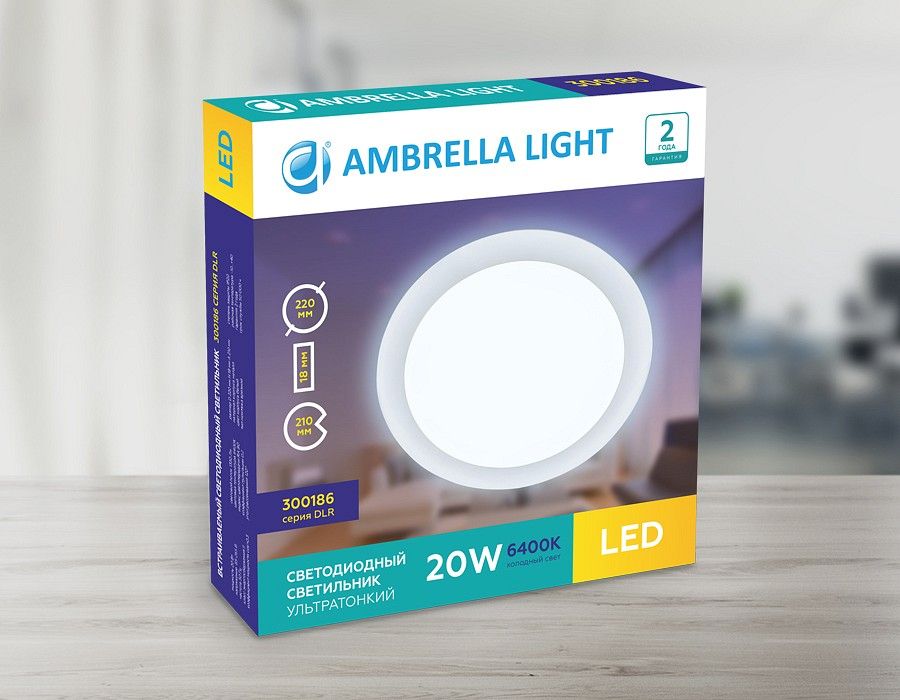 Встраиваемый светильник Ambrella Light DLR 300186