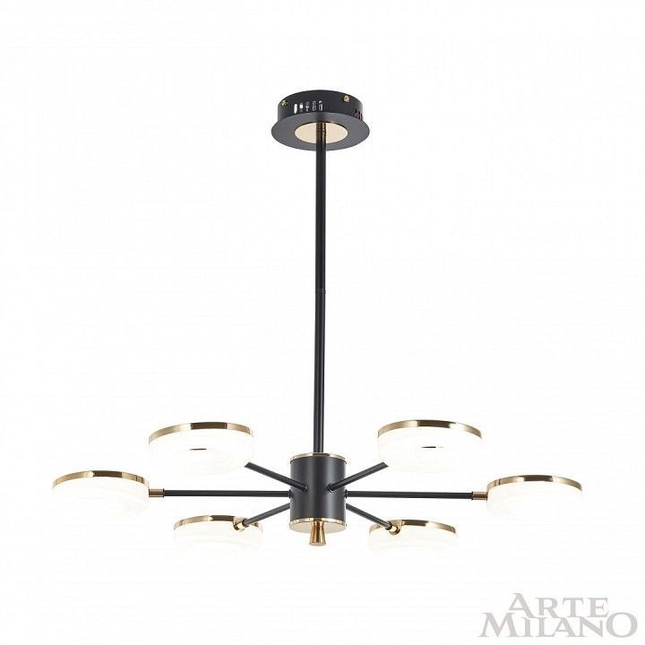 Люстра на штанге Arte Milano Ferrara-72999 277499/6 BK/GD