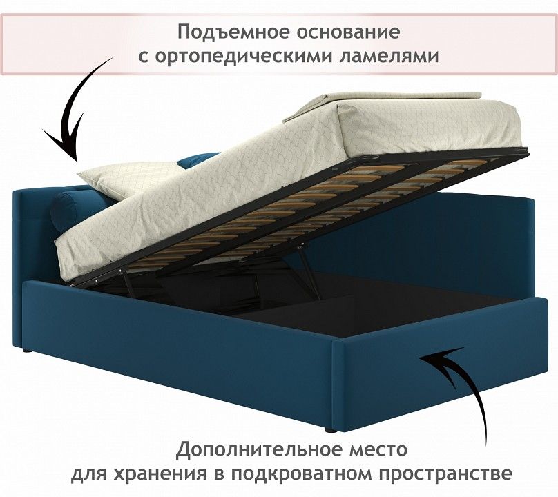 Кровать полутораспальная Bonna 2000x1200 с ПМ