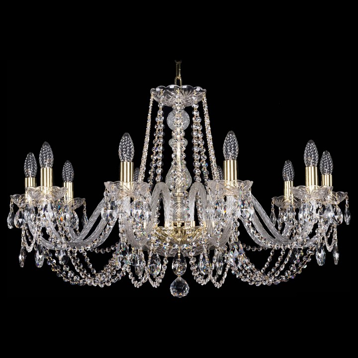 Подвесная люстра Bohemia Ivele Crystal 1402 1402/10/300/G