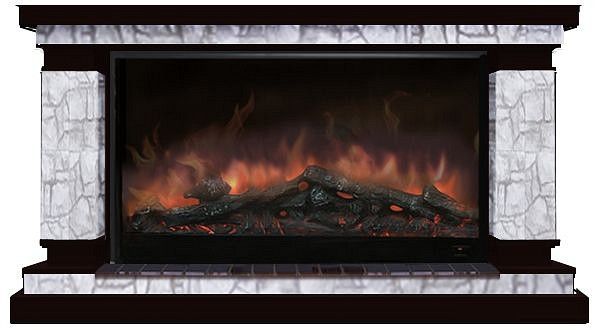 Комплект из электрокамина напольного и портала (143x45x82.5 см) Лорд Старый Город Premier S14 ЛО000071