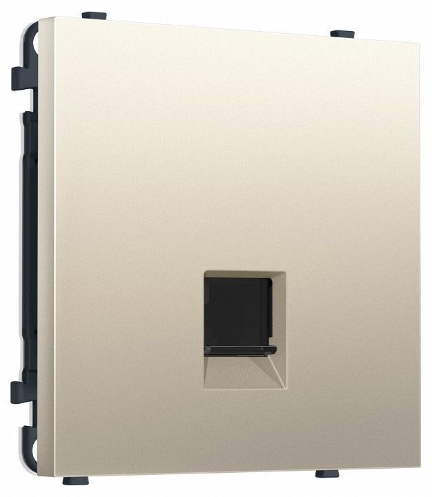 Розетка Ethernet RJ-45 экранированная и со шторками, без рамки Ambrella Volt MS MS552005