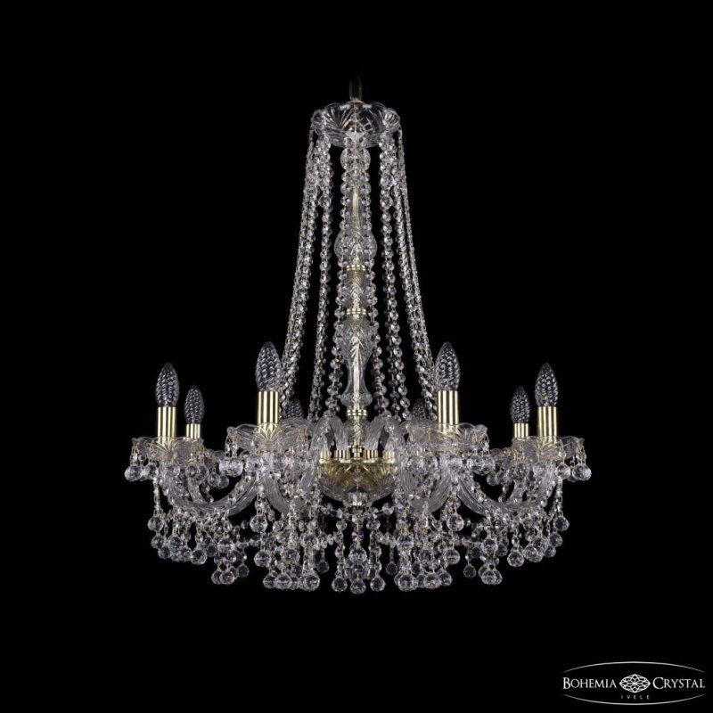 Подвесная люстра Bohemia Ivele Crystal 1409 1409/8/240/h-75 G