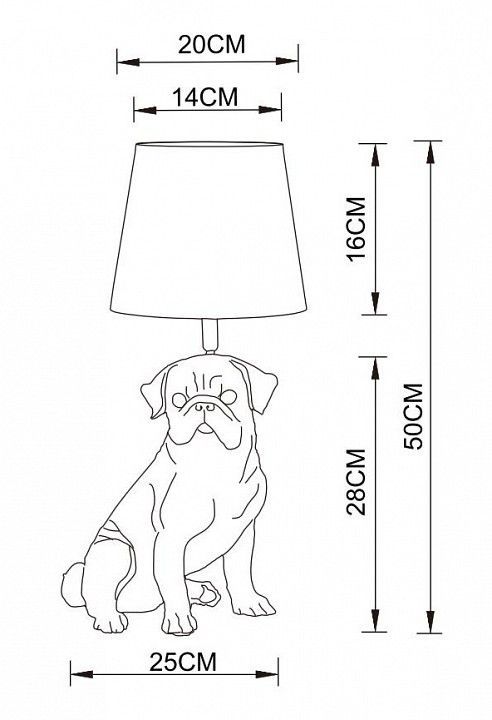 Настольная лампа декоративная Arte Lamp Bobby A1512LT-1BK