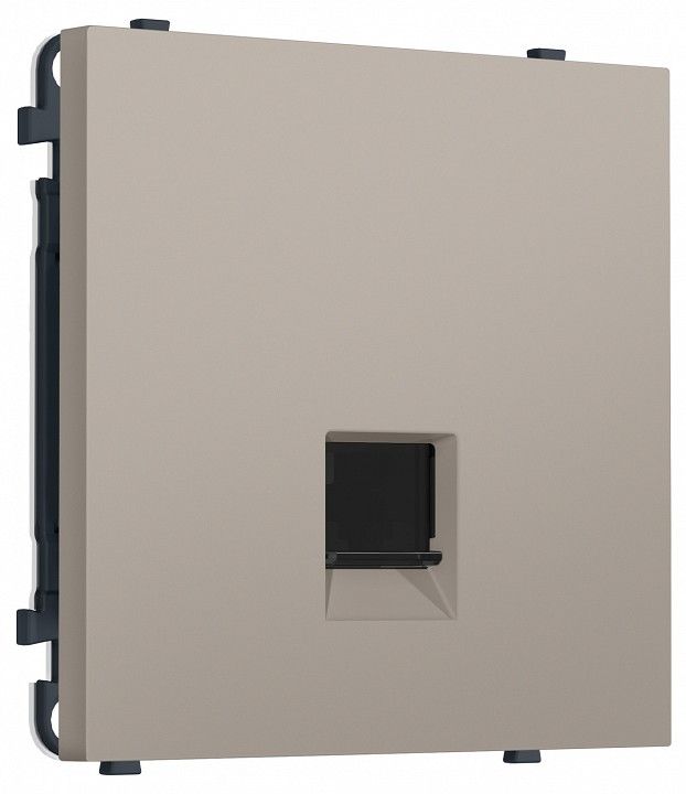 Розетка Ethernet RJ-45 экранированная и со шторками, без рамки Ambrella Volt MS MS372005
