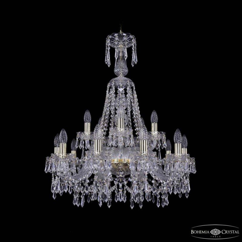 Подвесная люстра Bohemia Ivele Crystal 1403 1403/10+5/240/XL-80 G