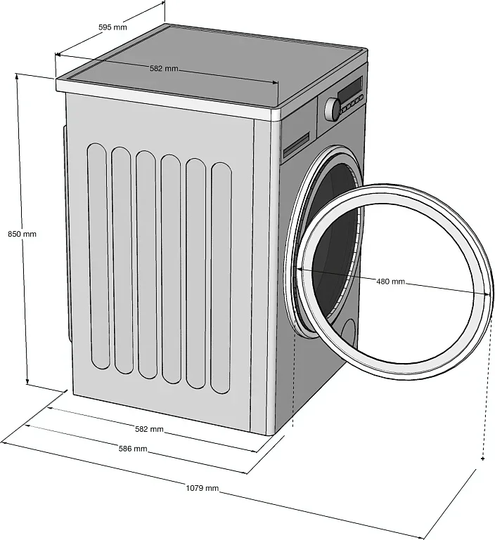 Стирально-сушильная машина Korting KWD 60DS12106