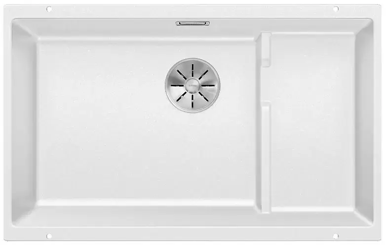 Мойка Blanco SUBLINE 700-U Level SILGRANIT отводная арматура InFino® белый