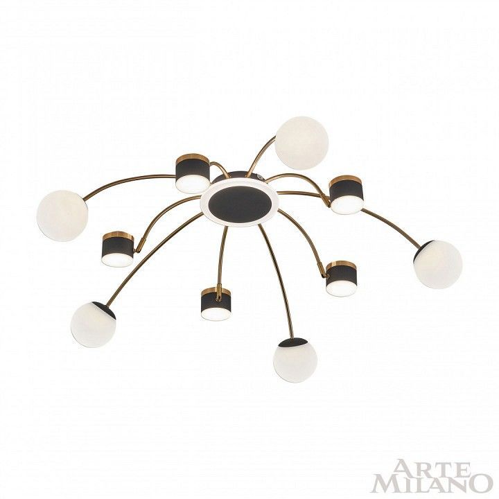 Потолочная люстра Arte Milano Ferrara-71040 272040/10 BK/GD