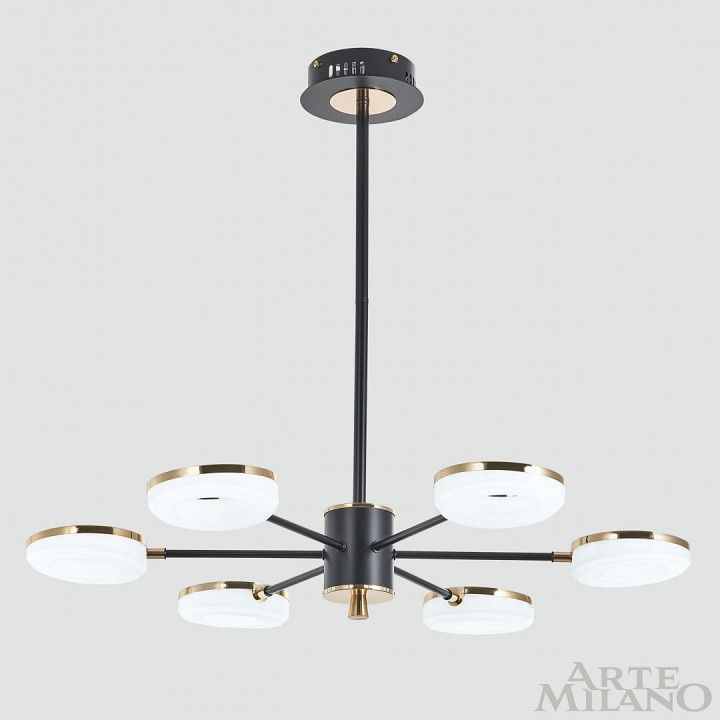 Люстра на штанге Arte Milano Ferrara-72999 277499/6 BK/GD