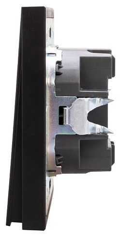 Выключатель двухклавишный с подсветкой без рамки Kranz STRONG KR-78-0714-5