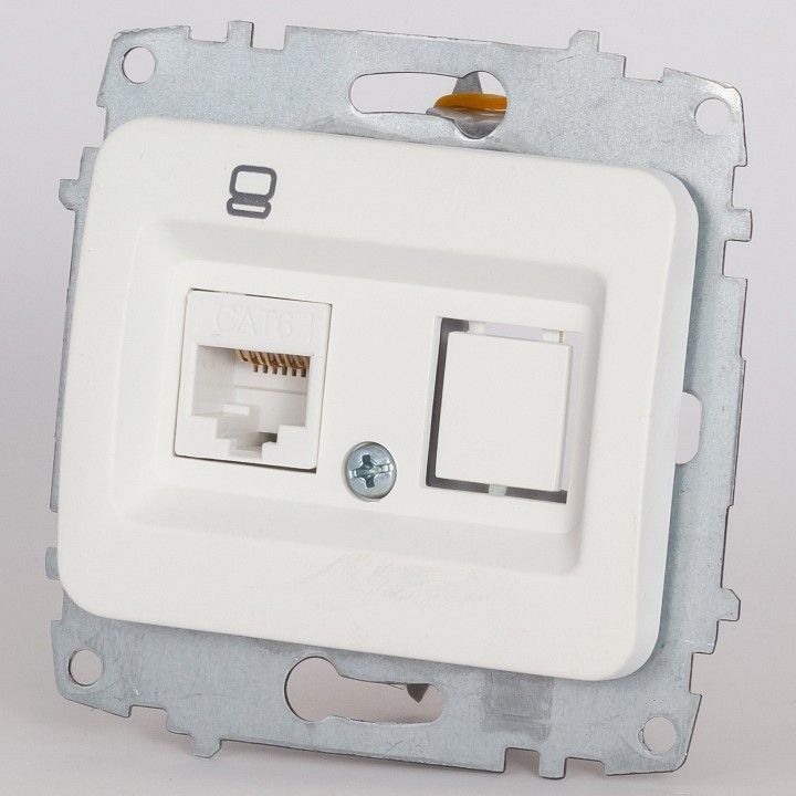Розетка Ethernet RJ-45 без рамки Elbi Eleсtriс Jazz 607-006200-247