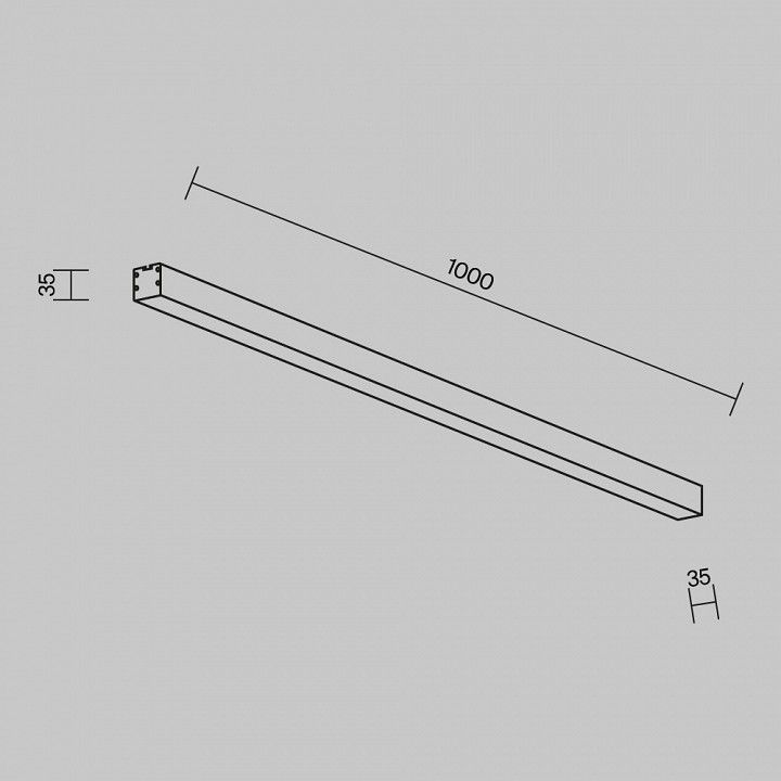 Накладной светильник Maytoni Technical Накладные линейные светильники LL311012