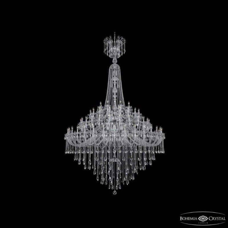 Подвесная люстра Bohemia Ivele Crystal 1415 1415/32+24+16+8/700/XL-320/3d Ni