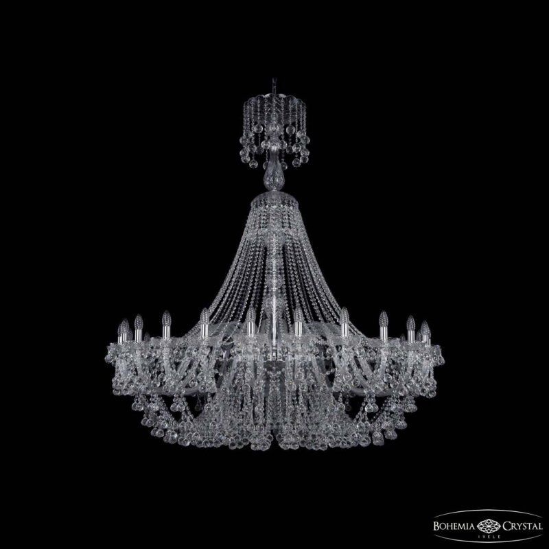 Подвесная люстра Bohemia Ivele Crystal 1409 1409/24/530/XL-160 Ni