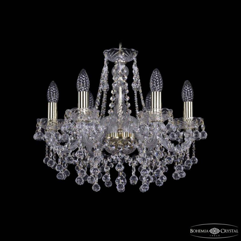 Подвесная люстра Bohemia Ivele Crystal 1409 1409/6/160 G