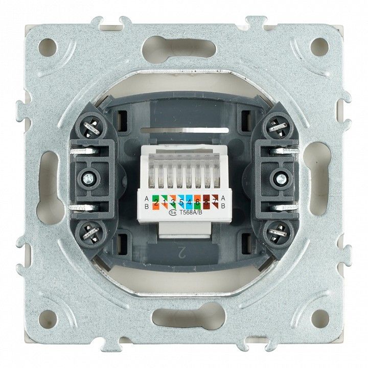 Розетка Ethernet RJ-45 без рамки Stekker Эмили 49899