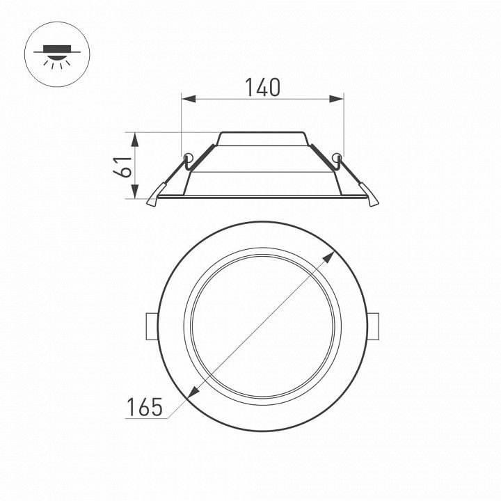 Встраиваемый светильник Arlight CYCLONE 023213(2)