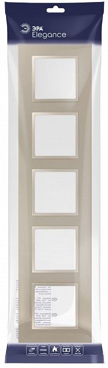 Рамка на 5 постов Эра Эра Elegance 14-5015-04