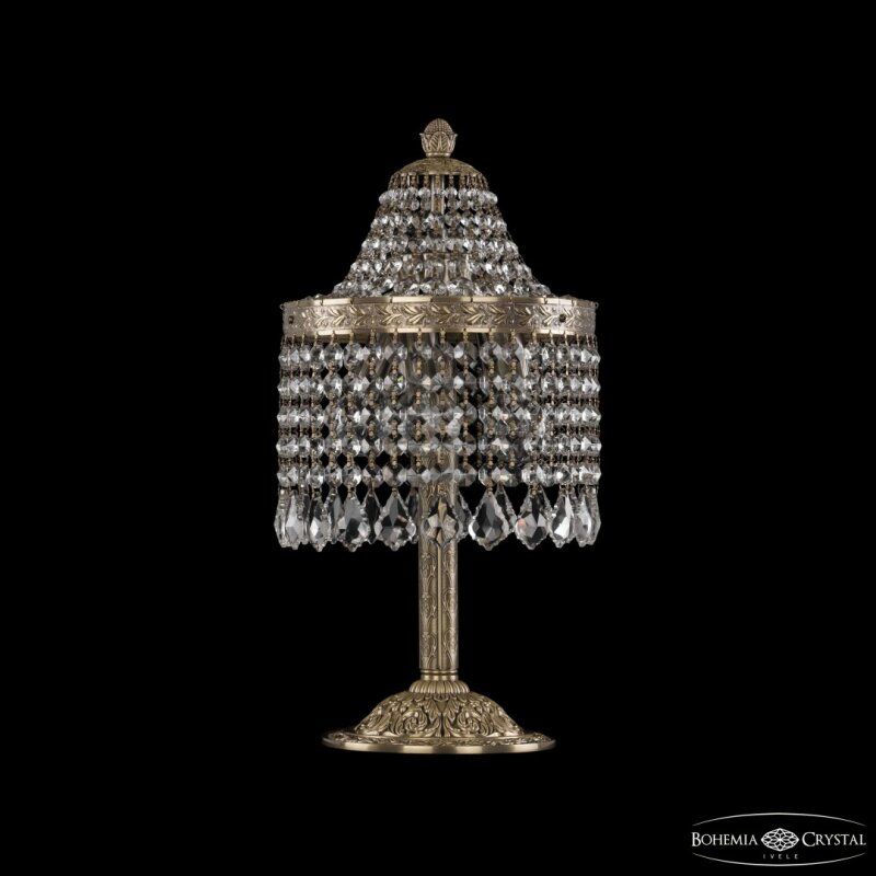 Настольная лампа декоративная Bohemia Ivele Crystal 1920 19201L6/H/20IV Pa Leafs