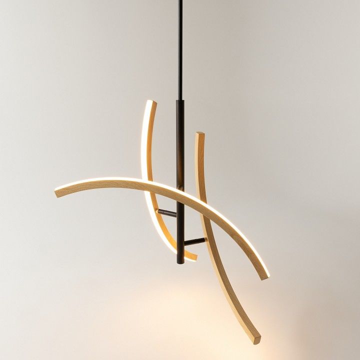Люстра на штанге Maytoni Wabi MOD428PL-L27BK