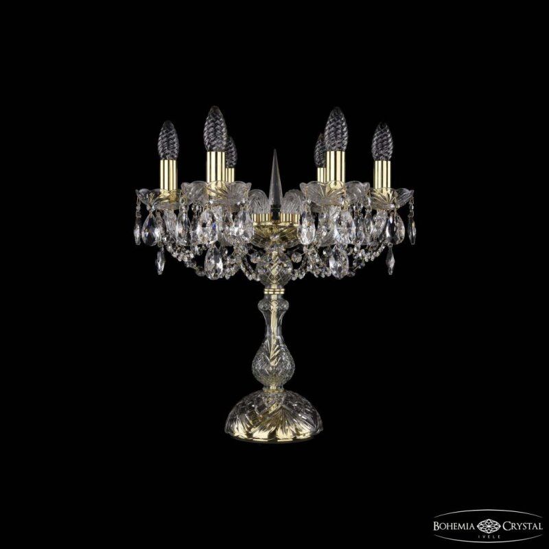 Настольная лампа декоративная Bohemia Ivele Crystal 1402 1402L/6/141-47 G