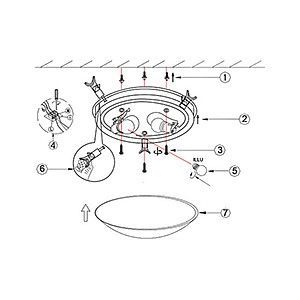 Накладной светильник Globo Tornado 40463-2