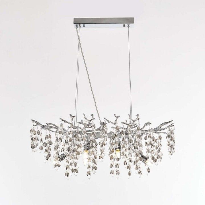 Подвесная люстра Arte Milano Веточка 230210.700.6.E14.H3 CB Clear-Smoky