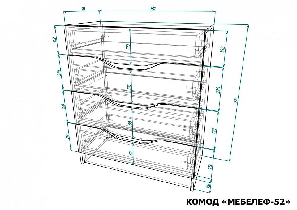 Комод Мебелеф-52