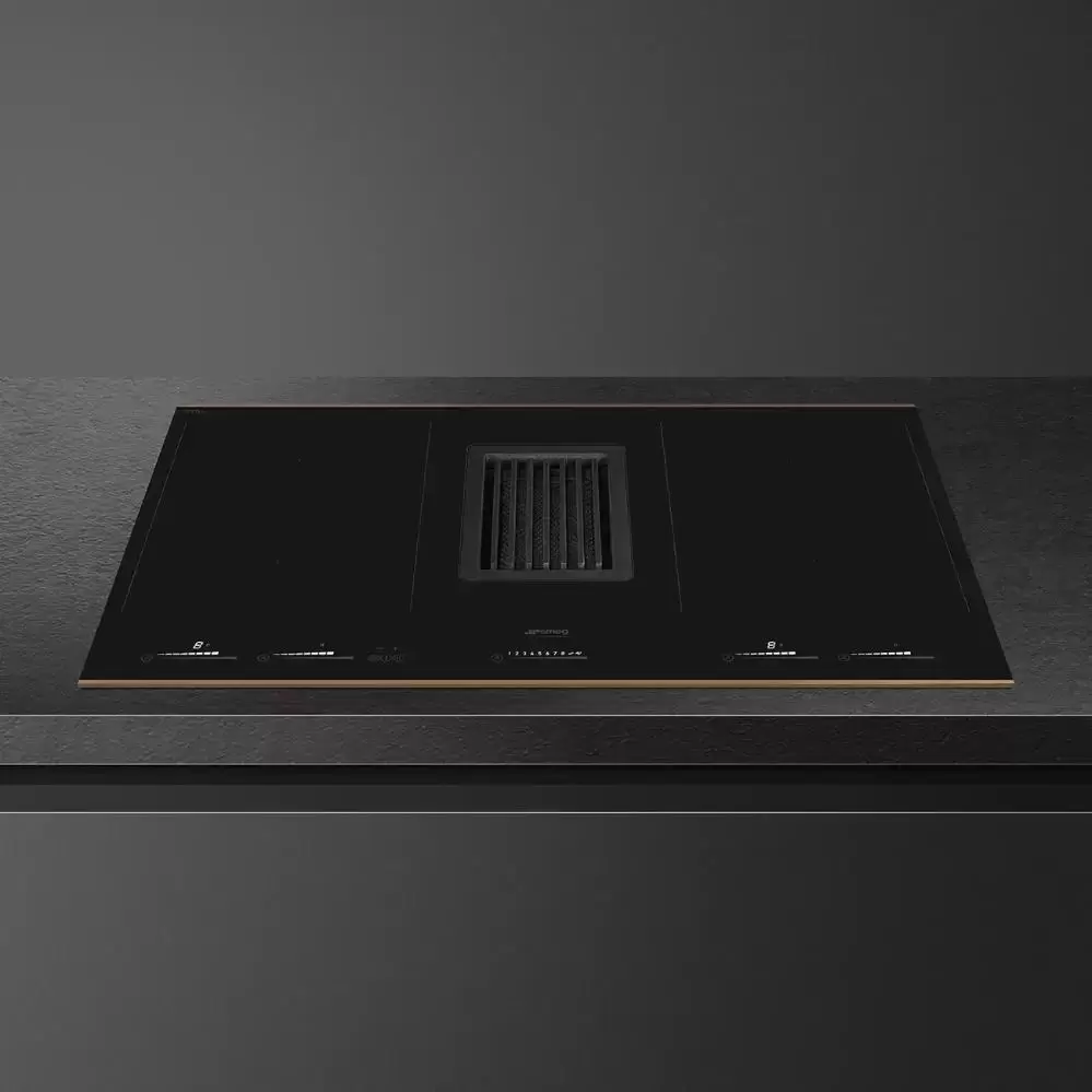 Варочная панель с вытяжкой Smeg HOBD682R1