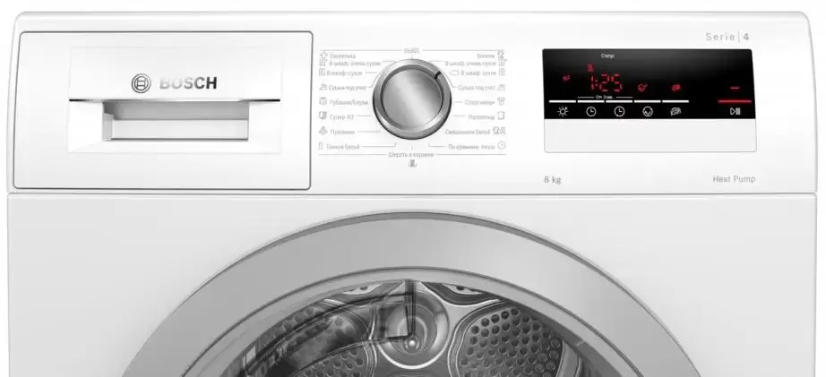 Сушильная машина с тепловым насосом BOSCH WTH85201OE