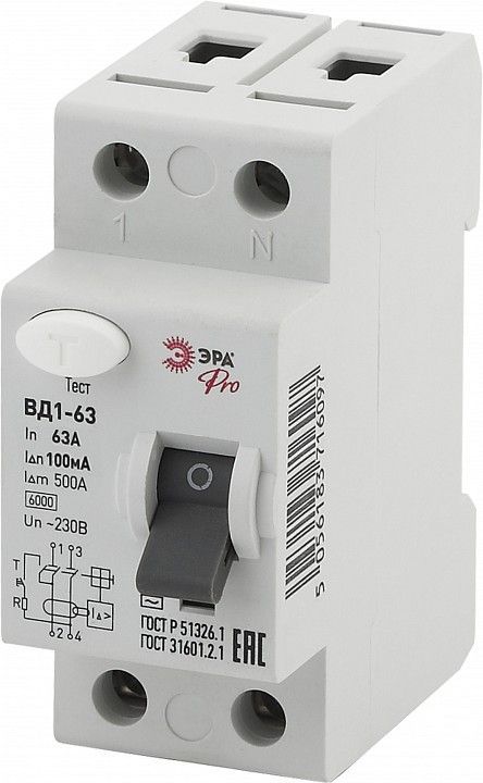 Устройство защитного отключения 2P Эра ВД1-63 NO-902-31