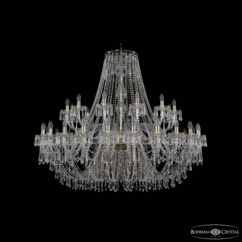 Подвесная люстра Bohemia Ivele Crystal 1403 1403/24+12/530 G