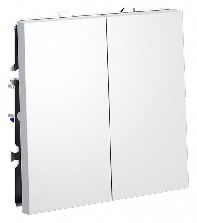 Выключатель двухклавишный без рамки Voltum S70 VLS020602