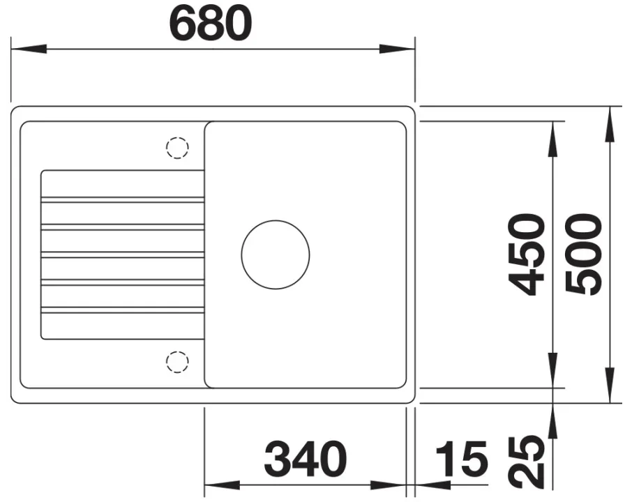 Мойка BLANCO ZIA 45 S Compact Silgranit белый