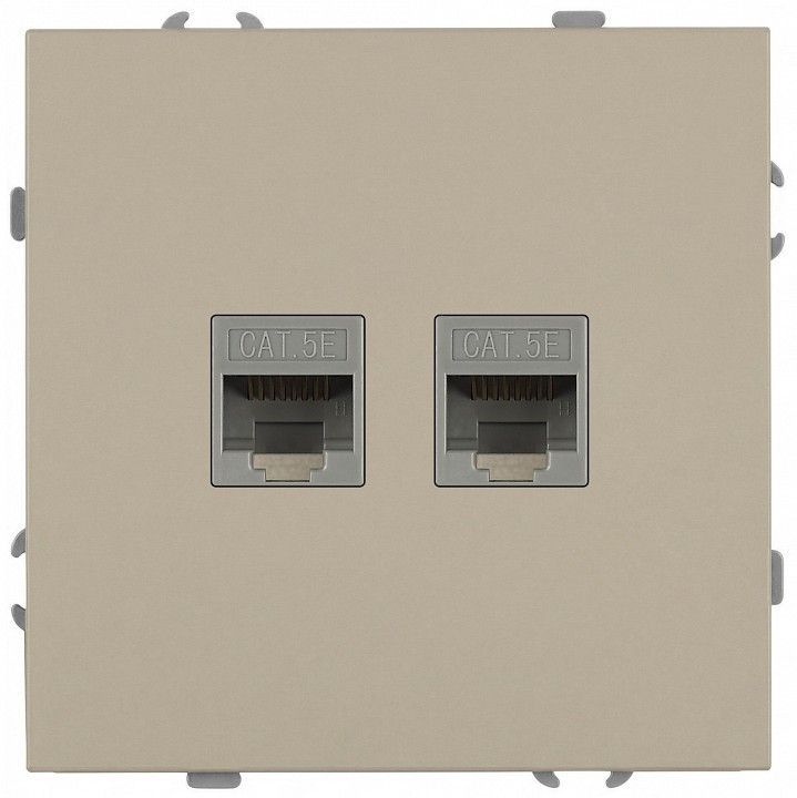 Розетка двойная Ethernet RJ-45 без рамки Эра Galaxy Б0070762