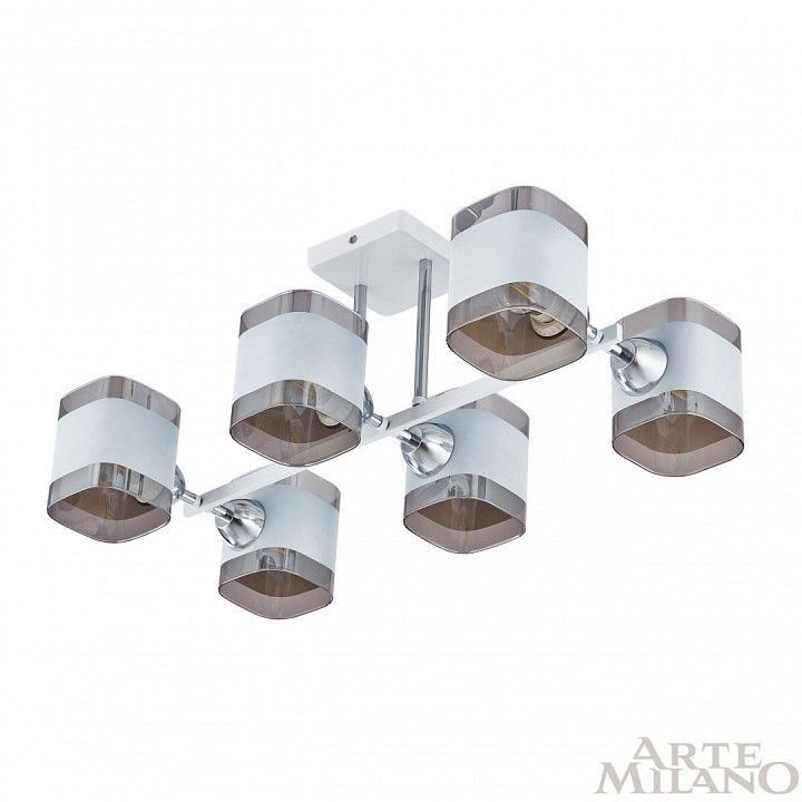 Потолочная люстра Arte Milano AMALFI-329809 329809/6 WH+CR