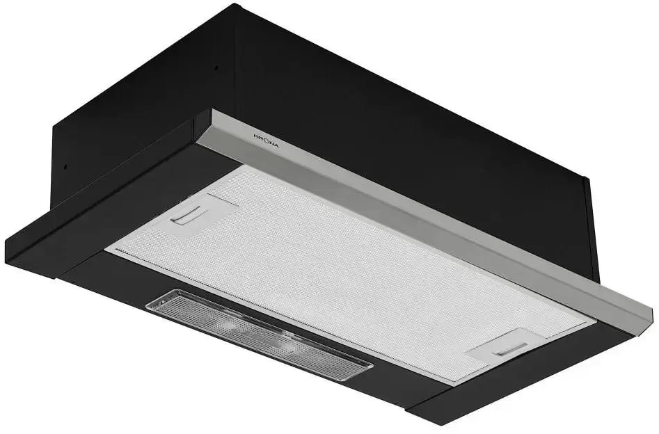 Вытяжка Krona Kamilla slim 600 black/inox (2 мотора)