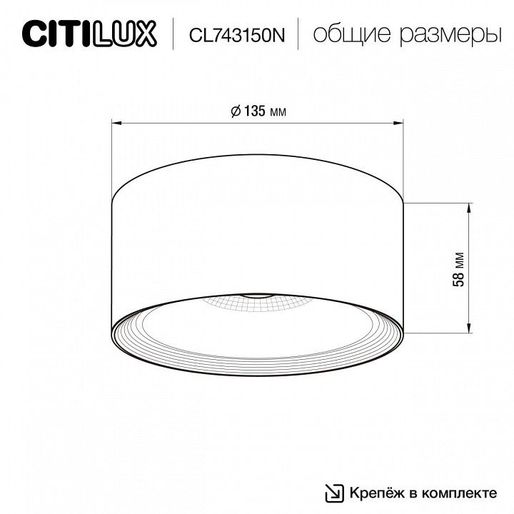 Накладной светильник Citilux Rover CL743150N