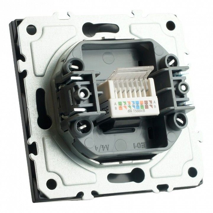 Розетка Ethernet RJ-45 без рамки Stekker Эмили 49847