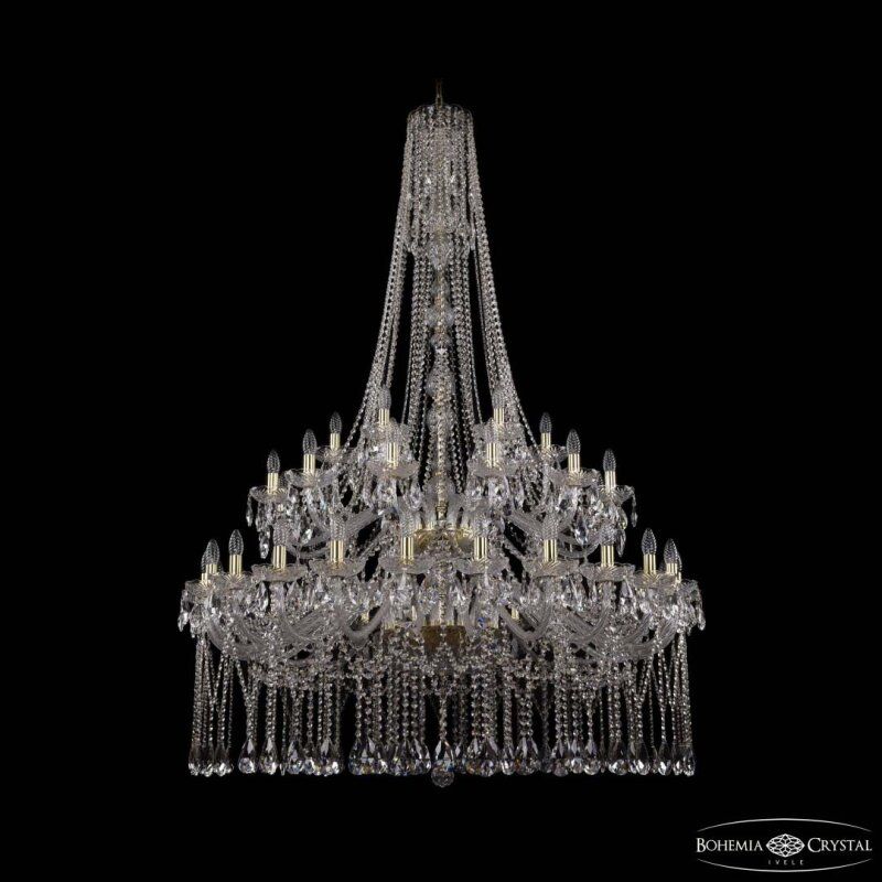 Подвесная люстра Bohemia Ivele Crystal 1413 1413/24+12+6/460/h-185/2d Ni