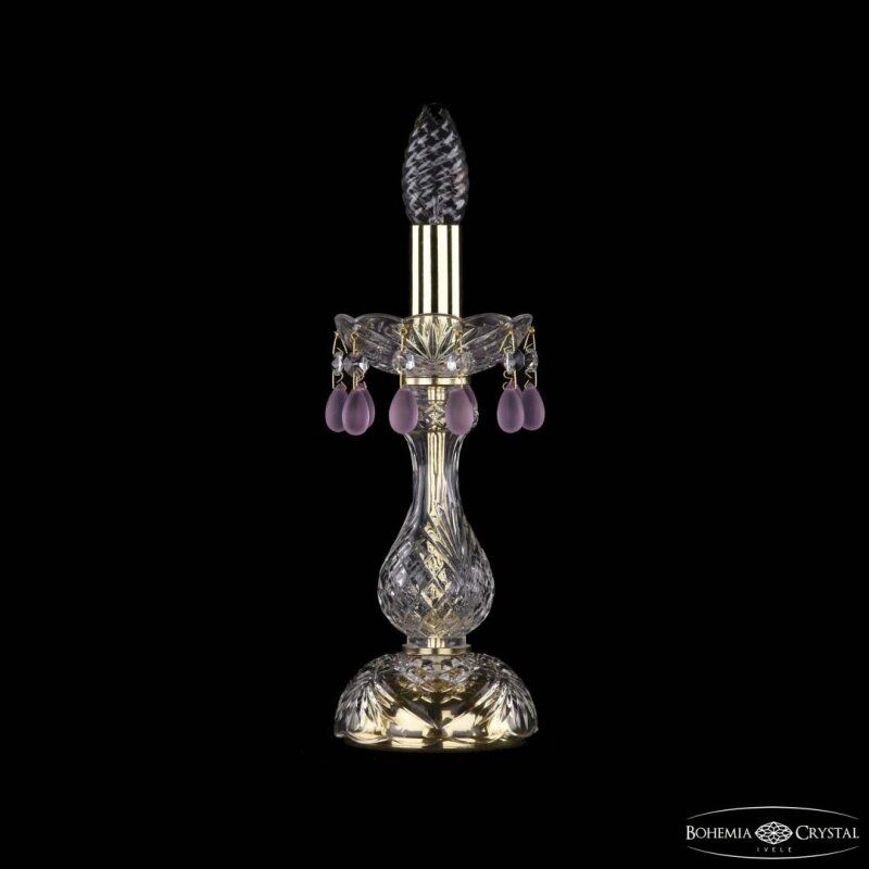 Настольная лампа декоративная Bohemia Ivele Crystal 1410 1410L/1-27 G V7010