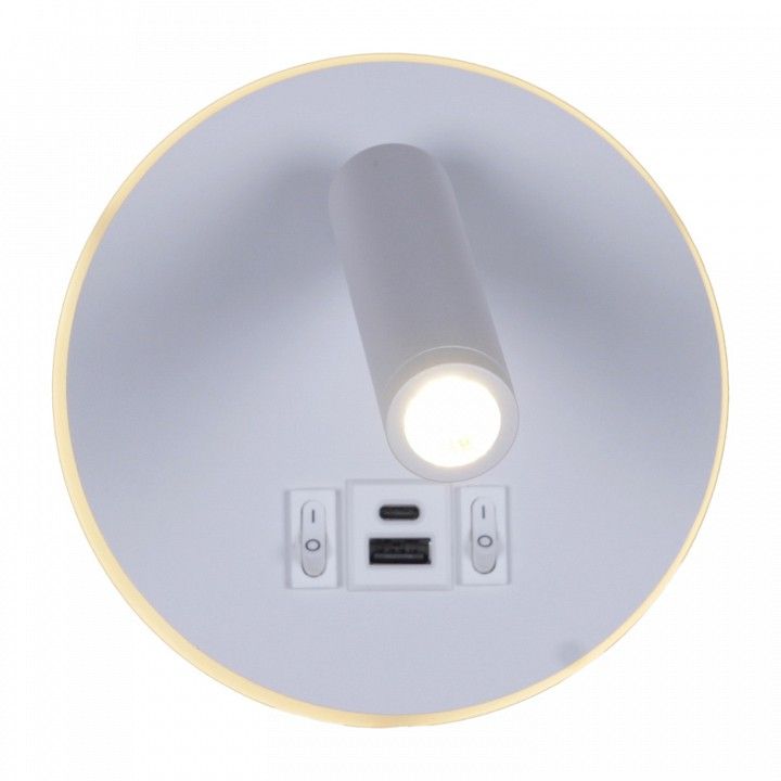Бра Reluce 86203 86203-9.2-001KT LED12W+USB WT