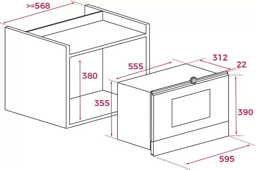 Встраиваемая микроволновая печь Teka ML 8220 BIS L WHITE