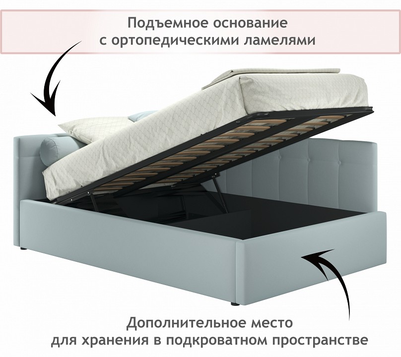 Кровать полутораспальная Bonna 2000x1200 с ПМ