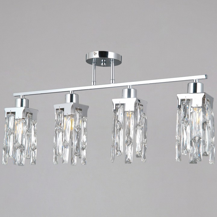 Люстра на штанге ILLUMICO  IL3601-4CSQ-26 CR DS