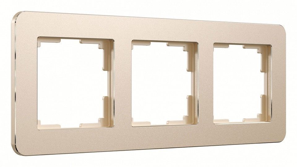 Рамка на 3 поста Werkel Platinum (шампань) W0032611